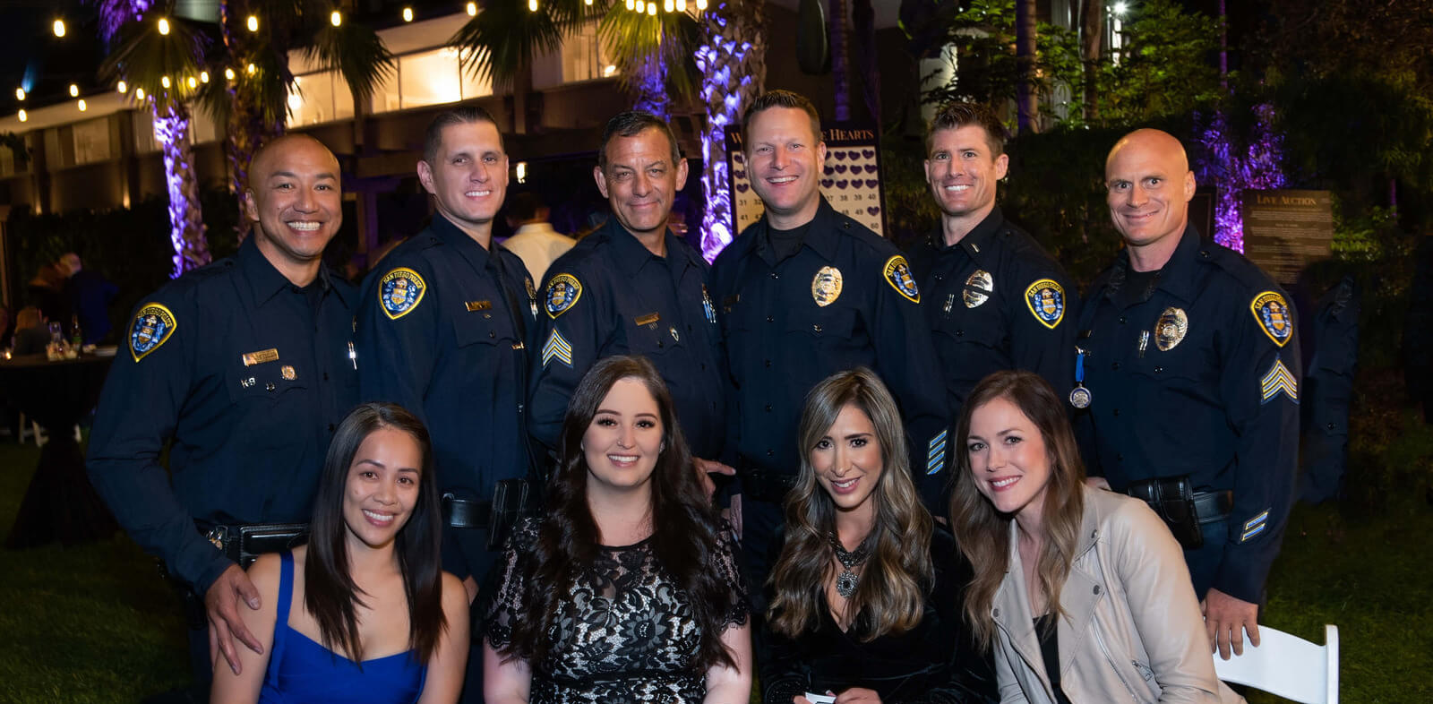 Group of officers and attendees at the 2021 K9 Soiree